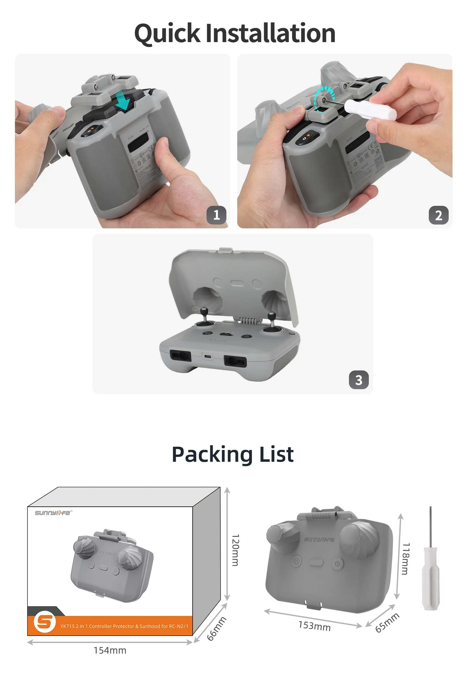 2 in 1 Controller Protector Su - огляд і ціна Dji Drone Mini 4 Pro